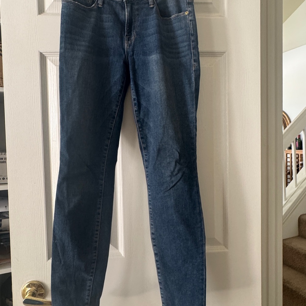 Frame Denim Women's Straight Leg Jeans in Deep Blue